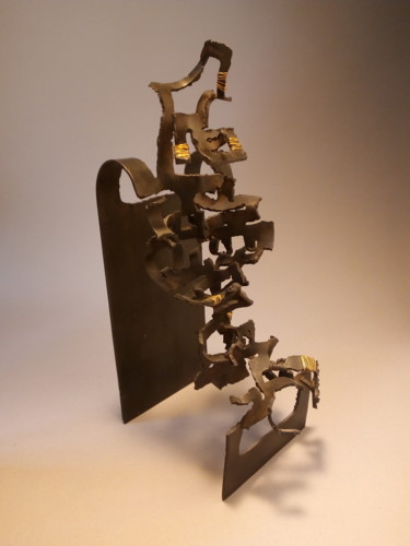 Sculpture titled "Sans titre" by François Schwoebel, Original Artwork, Metals