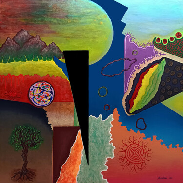 "Naturaleza abstracta" başlıklı Tablo Sciortino tarafından, Orijinal sanat, Akrilik Ahşap panel üzerine monte edilmiş