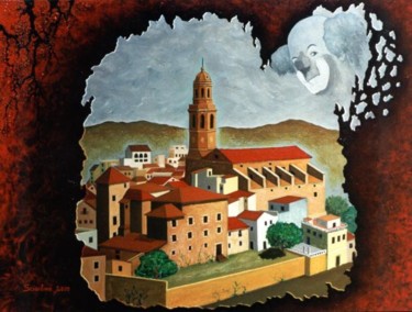 Painting titled "CUBELLES" by Sciortino, Original Artwork