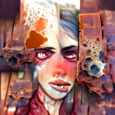 Digital Arts titled "Blood and Rust" by Scorpion Design, Original Artwork, 2D Digital Work