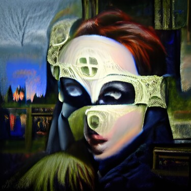 Digital Arts titled "Lilith Wears a Mask" by Scorpion Design, Original Artwork, 2D Digital Work
