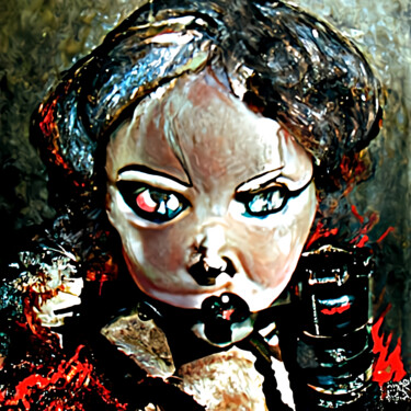 Digital Arts titled "Lilith the Evil Doll" by Scorpion Design, Original Artwork, 2D Digital Work