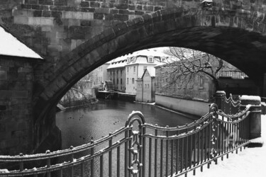 Photography titled "Charles Bridge arch…" by Scott Gregory Banner, Original Artwork, Analog photography