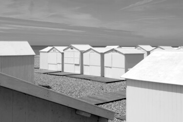 Photography titled "Beach huts - Mers-l…" by Scott Gregory Banner, Original Artwork, Digital Photography