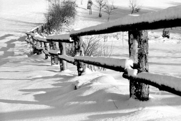 Photography titled "Snow covered field…" by Scott Gregory Banner, Original Artwork, Analog photography