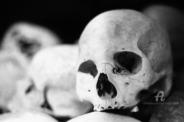 Fotografie getiteld "Human skulls - Choe…" door Scott Gregory Banner, Origineel Kunstwerk, Film fotografie