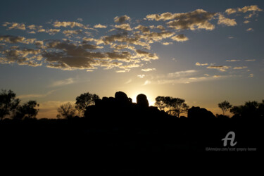 Fotografie mit dem Titel "Desert at sunset -…" von Scott Gregory Banner, Original-Kunstwerk, Digitale Fotografie
