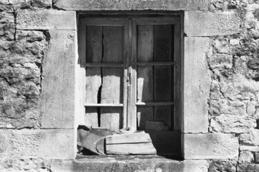 Photography titled "Wooden window frame…" by Scott Gregory Banner, Original Artwork, Analog photography