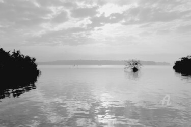 Fotografia zatytułowany „Lake and sunlight -…” autorstwa Scott Gregory Banner, Oryginalna praca, Fotografia cyfrowa