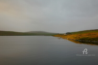 Photography titled "Loch and houses - C…" by Scott Gregory Banner, Original Artwork, Digital Photography