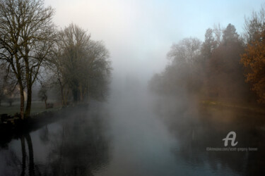 Fotografia intitulada "River mist - Vuilla…" por Scott Gregory Banner, Obras de arte originais, Fotografia digital
