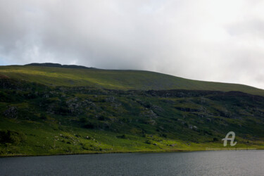 Photography titled "Lake and hill - Cap…" by Scott Gregory Banner, Original Artwork, Digital Photography