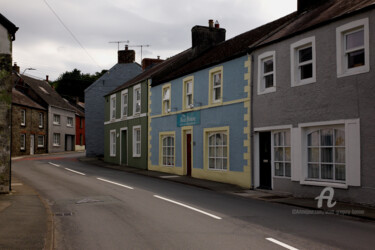 Photography titled "Road and stone cott…" by Scott Gregory Banner, Original Artwork, Digital Photography