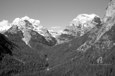 Photography titled "Mountain peaks and…" by Scott Gregory Banner, Original Artwork, Digital Photography