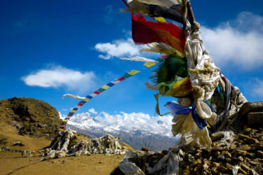 Photography titled "Prayer flags - Yamd…" by Scott Gregory Banner, Original Artwork, Digital Photography