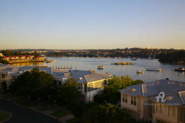 Photography titled "Ferry and River - B…" by Scott Gregory Banner, Original Artwork, Digital Photography