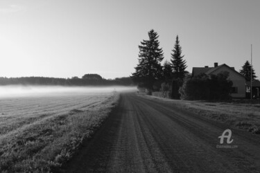 Photography titled "Dirt road and mist…" by Scott Gregory Banner, Original Artwork, Digital Photography