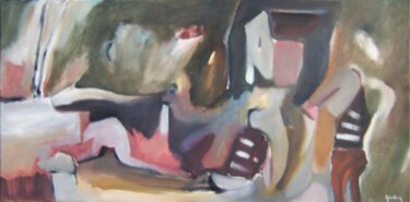 Картина под названием "Road Home" - Scott Spencer, Подлинное произведение искусства, Масло Установлен на Деревянная рама для…