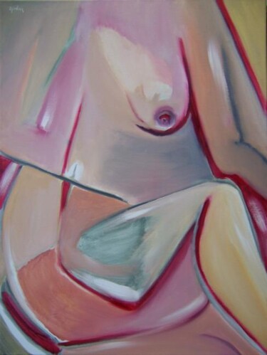 Painting titled "Her Place in the Sun" by Scott Spencer, Original Artwork, Oil Mounted on Wood Stretcher frame