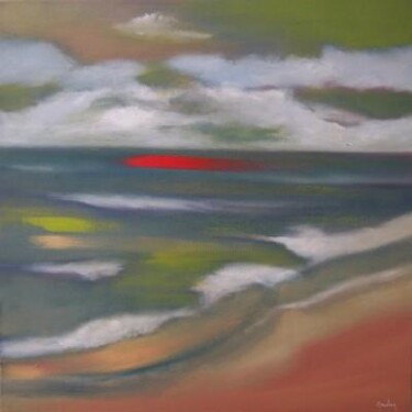 Painting titled "Lonely Shore" by Scott Spencer, Original Artwork, Oil