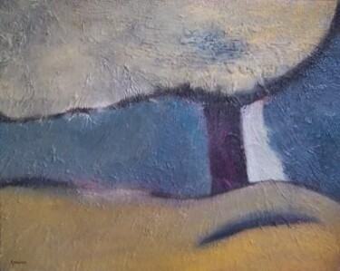 Картина под названием "Inclement Weather" - Scott Spencer, Подлинное произведение искусства, Масло Установлен на Деревянная…