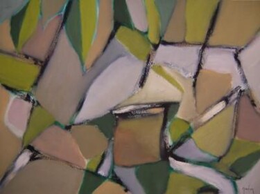 Картина под названием "Plantlife" - Scott Spencer, Подлинное произведение искусства, Масло Установлен на Деревянная рама для…
