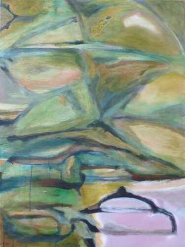 Pintura titulada "Duck Pond" por Scott Spencer, Obra de arte original, Oleo Montado en Bastidor de camilla de madera
