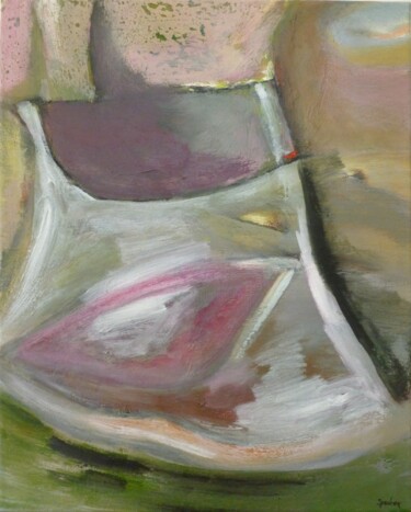 Painting titled "Hung Out to Dry" by Scott Spencer, Original Artwork, Oil Mounted on Wood Stretcher frame