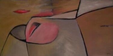 Картина под названием "Sleeping" - Scott Spencer, Подлинное произведение искусства, Масло Установлен на Деревянная рама для…