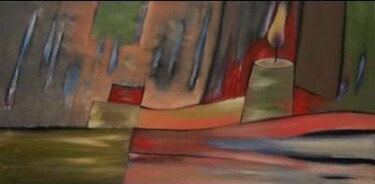 Картина под названием "Birthday" - Scott Spencer, Подлинное произведение искусства, Масло Установлен на Деревянная рама для…