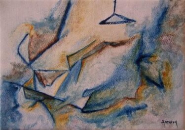 Картина под названием "Where She Hangs Her…" - Scott Spencer, Подлинное произведение искусства, Масло Установлен на Деревянн…