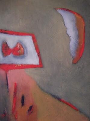 Картина под названием "Contained" - Scott Spencer, Подлинное произведение искусства, Масло Установлен на Деревянная рама для…