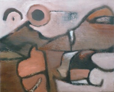 Картина под названием "Maya" - Scott Spencer, Подлинное произведение искусства, Масло Установлен на Деревянная рама для носи…