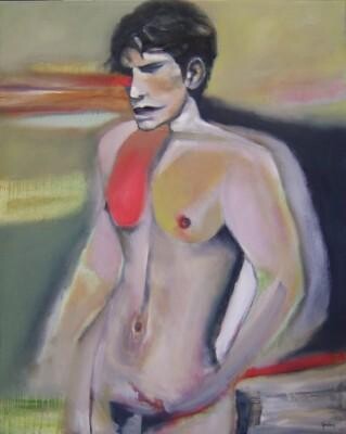 绘画 标题为“Red Breasted” 由Scott Spencer, 原创艺术品, 油