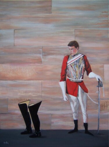 Peinture intitulée "Guardsman" par Scott Spencer, Œuvre d'art originale