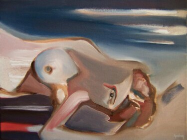 Картина под названием "Olympia" - Scott Spencer, Подлинное произведение искусства, Масло Установлен на Деревянная рама для н…
