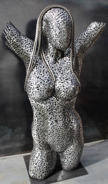 Sculptuur getiteld "The rise of the Gli…" door Scott Wilkes, Origineel Kunstwerk, Metalen