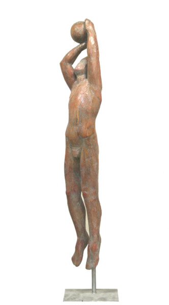 Skulptur mit dem Titel "Aspiration" von Alexander Eremin, Original-Kunstwerk, Holz