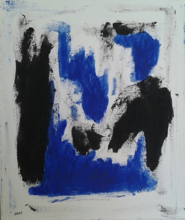 Painting titled "Be blue" by Sculpeinte Concept Dany, Original Artwork, Acrylic Mounted on Wood Stretcher frame