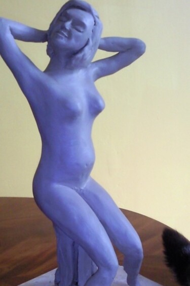 Sculpture intitulée "Maternité" par Simone Puybaret, Œuvre d'art originale