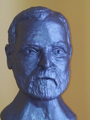 Sculpture intitulée "Louis Pasteur" par Simone Puybaret, Œuvre d'art originale