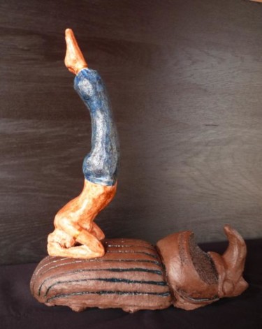 Sculpture intitulée "aequilibrium" par Esco, Œuvre d'art originale, Terre cuite