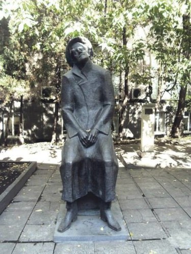 Scultura intitolato "James Joyce statue…" da Mikhail Iakovlev, Opera d'arte originale, Bronzo