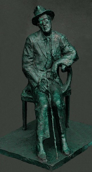 Sculpture titled "JAMES JOYCE sculptu…" by Mikhail Iakovlev, Original Artwork, Bronze