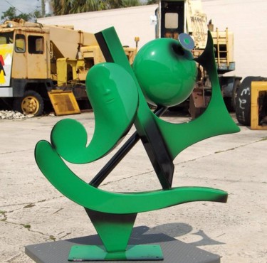 Sculpture titled "Aladdin" by Richard Beaulieu, Original Artwork, Metals