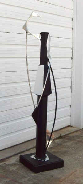 Sculpture titled "Black and White Soc…" by Richard Beaulieu, Original Artwork, Metals