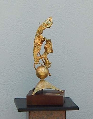 Sculpture titled "Flame of Youth" by Richard Beaulieu, Original Artwork, Metals