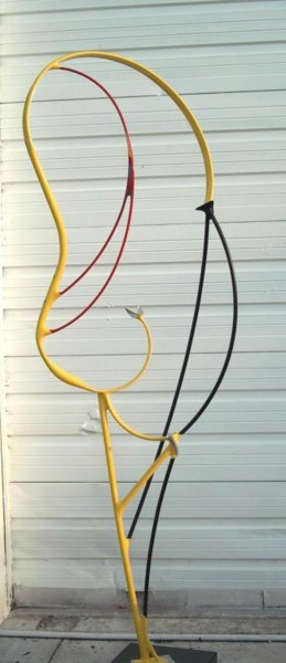 Sculpture titled "Mardi Gras" by Richard Beaulieu, Original Artwork, Metals