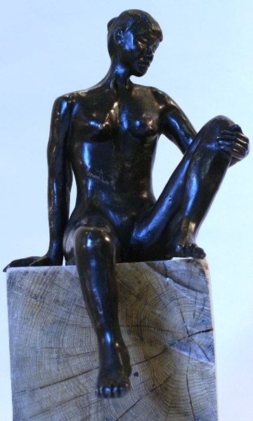 Escultura intitulada "Lasse de poser Bron…" por Reno Sculpteur, Obras de arte originais, Bronze