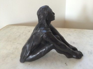 Sculpture titled "Au hammam Bronze 1/8" by Reno Sculpteur, Original Artwork, Bronze